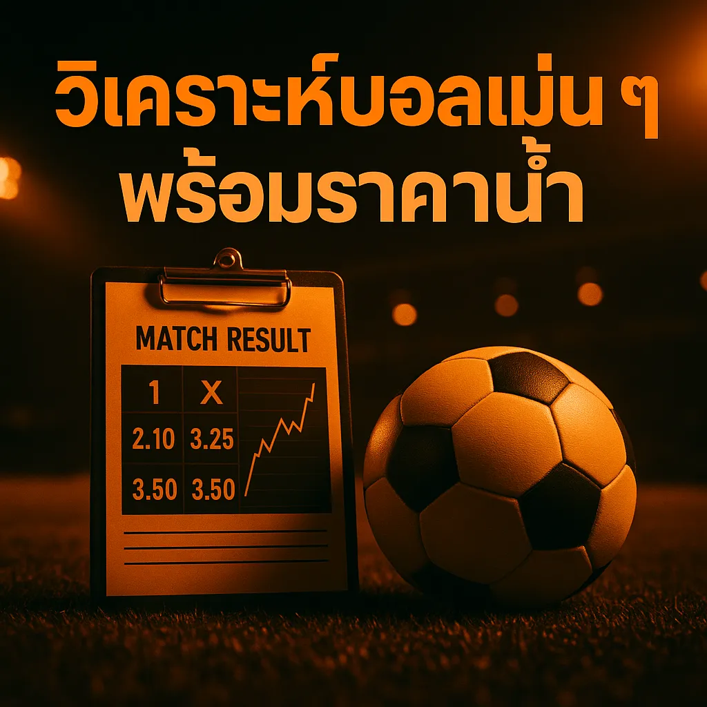 วิเคราะห์บอลแม่น ๆ พร้อมราคาน้ำ